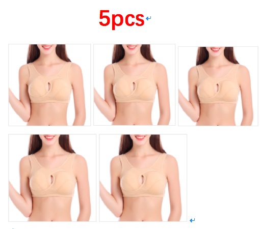 Plus Size Women Bra Ladies Cotton Quake-Proof Underwear Sleep Tops No Buckles Non Wire Lingerie With Removable Padded - Image 2