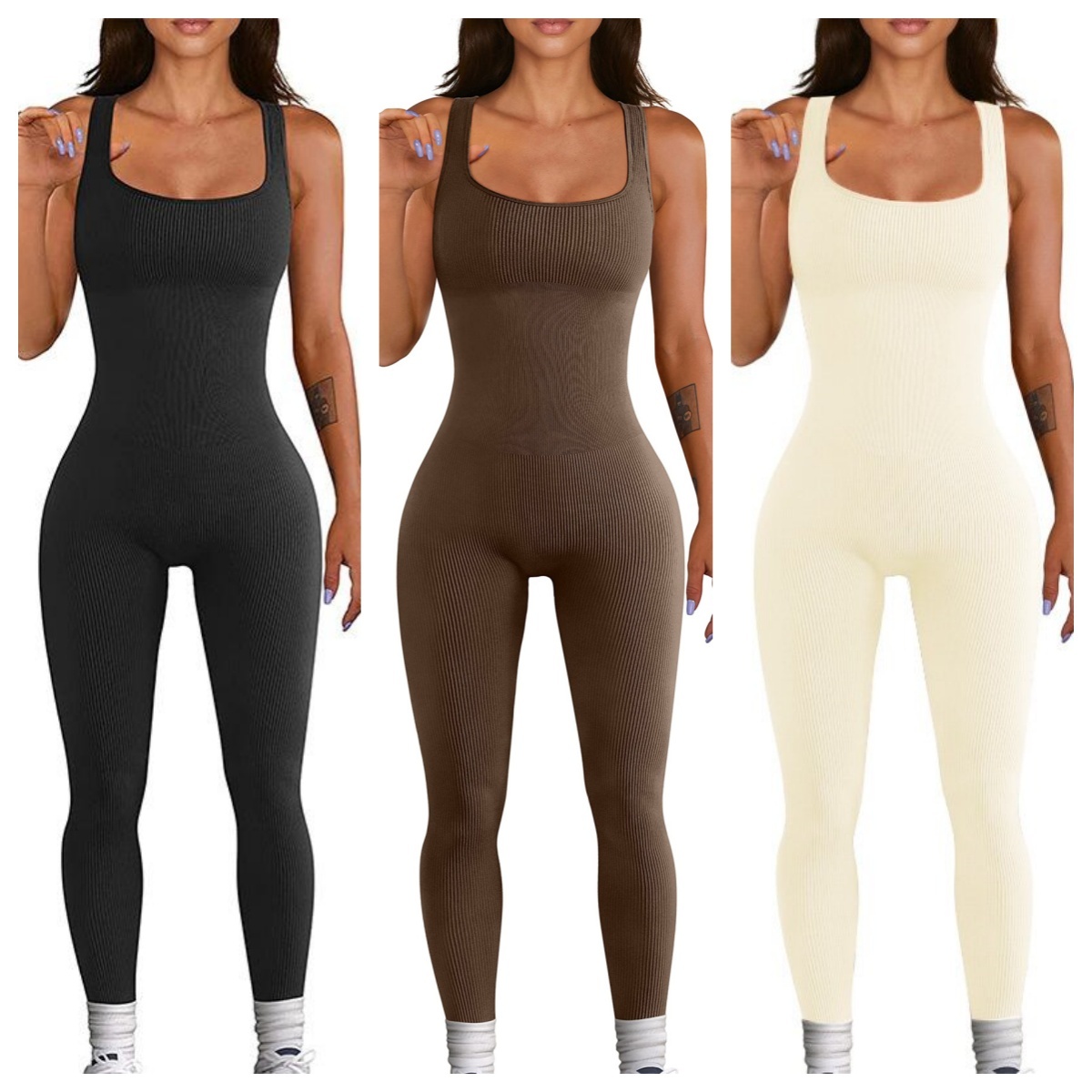 Women's Suspender Tank Top Tights - Image 3