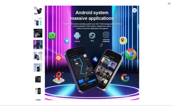 2024 New SERVO KING8000 Mini Smartphone Android 4G LTE Global GPS 3" Display 5MP Camera WIFI Small Mobile Phones 2000mAh Battery - Image 5