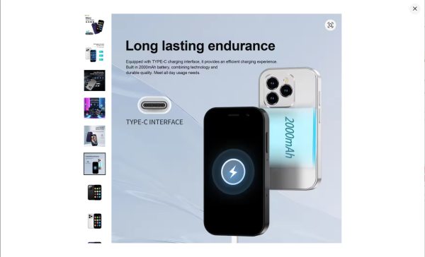 2024 New SERVO KING8000 Mini Smartphone Android 4G LTE Global GPS 3" Display 5MP Camera WIFI Small Mobile Phones 2000mAh Battery - Image 7